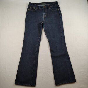 Lauren Ralph Lauren Classic Bootcut Dark Denim Jeans sz 8
